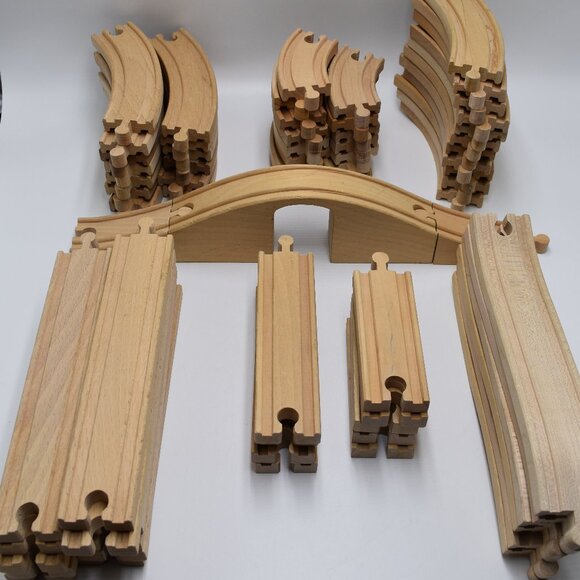 Thomas & Friends Other - Thomas The Train IKEA Brio,Melissa & Doug Wooden Train Tracks Set Of 60 Pieces